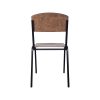Chaises d'école vintage Vanitas marron