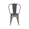 Toxor Chaises métal vintage bois