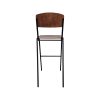 Tabourets de bar vintage old school Vanitas marron