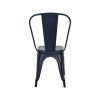 Toxor Chaise de terrasse pour restaurant mat noires