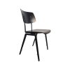 Super-Seat | The Rietveld industrial school chairs black/black | Chaise noire avec structure métallique, assise et dossier lisses. . | Mobilier pour la restauration