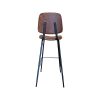 Tabourets de bar rétro Miles vintage cognac