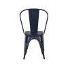Toxor Chaise contemporaine noire assise bois