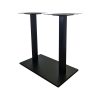 Super-Seat | The Design bar table / bar table bases double 108cm | Métal noir, style industriel épuré pour les espaces modernes. | Mobilier pour la restauration