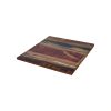Super-Seat | Plateaux de table vintage en bois massif couleur du monde 70x70cm | Plateau de table carré en bois massif, renforcé en marron, rouge et vert. | Mobilier de restauration
