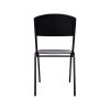Chaise scolaire vintage Vanitas noire
