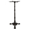 Super-Seat | Parisian Elegance Base | Métal noir avec des motifs décoratifs inspirés de Paris. Parfait pour les plateaux de table polyvalents. | Mobilier de restauration