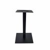 Tables de restaurant en mélamine chêne 67 x 67 cm avec socle