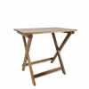 Super-Seat | The Vintage wooden bistro folding tables Parade 80x60cm | Table pliante en bois avec finition naturelle, pieds en forme de X. | Mobilier de restauration