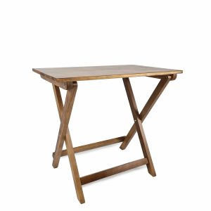 Super-Seat | The Vintage wooden bistro folding tables Parade 80x60cm | Table pliante en bois avec finition naturelle, pieds en forme de X. | Mobilier de restauration