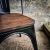 Toxor Chaise contemporaine noire assise bois