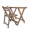 Table pliante bistro vintage en bois Parade 80x60cm