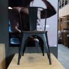 Toxor Chaise contemporaine noire assise bois