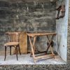 Table pliante bistro vintage en bois Parade 80x60cm