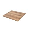 Plateau de table en mélamine chêne château 80 x 80 cm