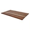 Super-Seat | The Acacia Ferngully Trunk Table Tops 120x70cm | Bois foncé avec des stries claires, finition lisse, grain naturel. |. | Mobilier de restauration
