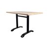 Socle de table bistro pour terrasse double noire
