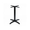 Super-Seat | Le Socle de table bistro pour terrasse noire | Des supports métalliques noirs avec des pots cylindriques et des plats puissants, élégants et modernes. | Horecameubilair