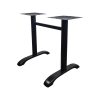 Socle de table bistro pour terrasse double noire