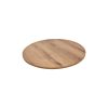 Super-Seat | Castle Oak Melamine Table Top Round 67cm | Grain de bois naturel, mélamine de chêne, élégant et durable sur fond blanc. | Mobilier de restauration
