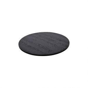 Super-Seat | The Urban Bistro Melamine Table Tops Round Black 67cm | Plateau de table rond en mélamine noire avec grain de bois ; élégant et intemporel. | Mobilier de restauration