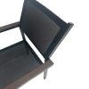 Chaise de restaurant pour terrasse en textile Sunny noire