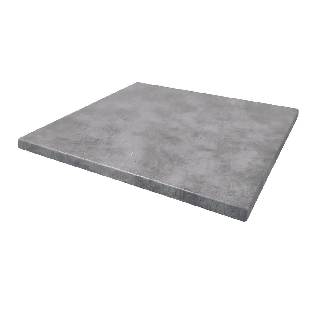 Super-Seat |Terrace Table Top Grey Slate 70x70cmTable rectangulaire en ardoise grise werzalit, structure subtile, bords légèrement biseautés, moderne. | Mobilier de restauration