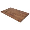 Super-Seat | Werzalit hospitality table tops teak 120x70cm | Plateau de table en teck, rectangulaire, grain visible, surface lisse, beauté naturelle. | Mobilier de restauration