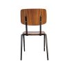 chaise scolaire industrielle Rietveld marron / noir