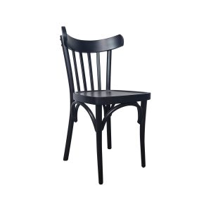 Super-Seat | The Thonet bentwood café chairs bars black | Chaises en bois noir avec dossier incurvé et barreaux verticaux pour un look classique. | Mobilier de restauration