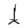 Socle de table professionnelle pour terrasse pliante harmonica noire