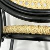 Chaise de terrasse pour restaurant avec accoudoir Chopin Noir Thonet en toile