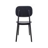 Chaise design scandinave Bonn noir