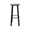 Tabourets de bistro industriels marron / noir