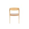 Chaises scandinaves Malmo en bois brun miel