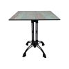 Plateau de table pour restaurant HPL rouille et cuivre 70x70cm