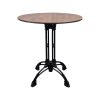 Plateau de table pour restaurant HPL teck rond 70cm
