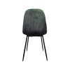 Chaise design Charlie en velours vert