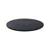 Plateau de table pour restaurant HPL relief lune noir rond 70cm