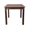 Table de café restaurant Parker brune 80x80cm