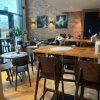 Tabourets de bar design scandinave Bonn marron