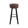 Tabourets de bar industriels marron foncé