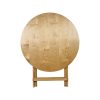 Table pliante bistro vintage en bois Parade rond 78cm