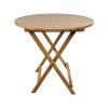Table pliante bistro vintage en bois Parade rond 78cm