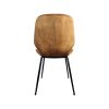 Chaise Seashell Ocean velours ocre