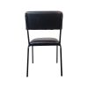 Chaises empilables Aviator pour restaurant noir