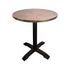 Plateau de table pour restaurant Werzalit pour terrasse cuivre or rond 70 cm