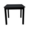Table de café restaurant Parker noire 80x80cm