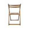 Chaise pliante en bois vintage Beukie couleur sable