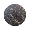 Plateau de table pour restaurant HPL marbre noir rond 70 cm